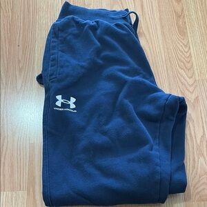Under Armour Blue Sweatpants Relaxed Fit Fleece
